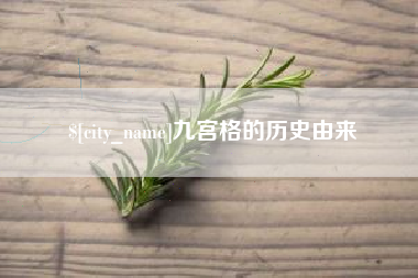 德州九宫格的历史由来