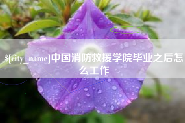 德州中国消防救援学院毕业之后怎么工作