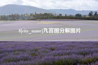 德州九宫图分解图片