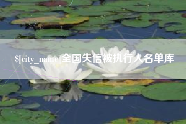 德州全国失信被执行人名单库