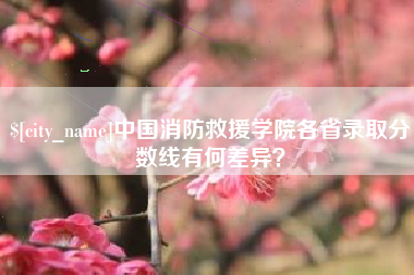 德州中国消防救援学院各省录取分数线有何差异？