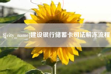 德州建设银行储蓄卡司法解冻流程