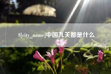 德州中国九关都是什么