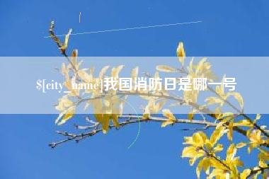 德州我国消防日是哪一号