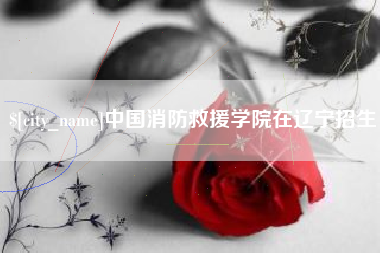 德州中国消防救援学院在辽宁招生