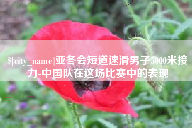 德州亚冬会短道速滑男子5000米接力-中国队在这场比赛中的表现
