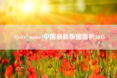 德州中国最新版图面积1045