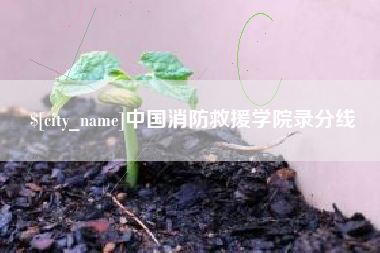德州中国消防救援学院录分线