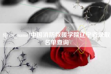 德州中国消防救援学院辽宁省录取名单查询