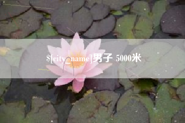 德州男子 5000米