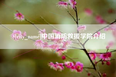 德州中国消防救援学院介绍