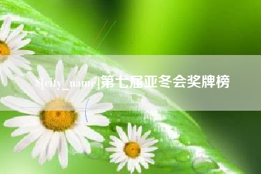 德州第七届亚冬会奖牌榜