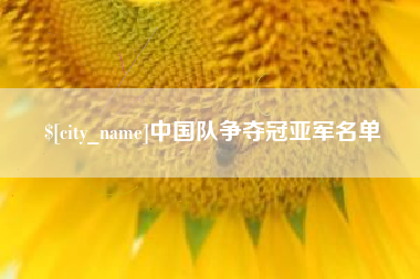 德州中国队争夺冠亚军名单