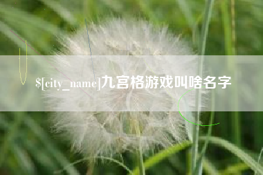 德州九宫格游戏叫啥名字