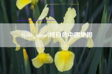 德州纯白色中国地图