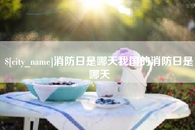 德州消防日是哪天我国的消防日是哪天