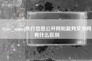 德州执行信息公开网和裁判文书网有什么区别