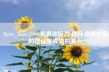 德州5000米滑冰接力-团队成员之间的信任是成功的基石