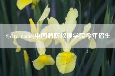 德州中国消防救援学院今年招生