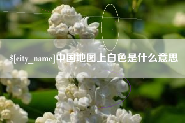 德州中国地图上白色是什么意思
