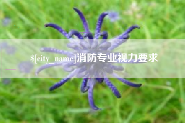 德州消防专业视力要求