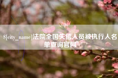 德州法院全国失信人员被执行人名单查询官网