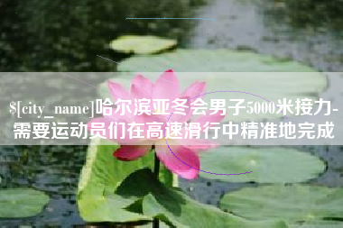 德州哈尔滨亚冬会男子5000米接力-需要运动员们在高速滑行中精准地完成