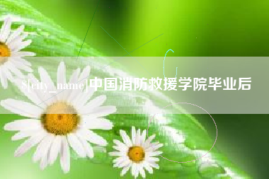 德州中国消防救援学院毕业后