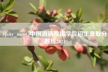 德州中国消防救援学院招生录取分数线2021