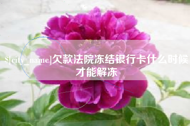 德州欠款法院冻结银行卡什么时候才能解冻