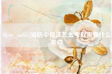德州消防中控证怎么考取需要什么条件
