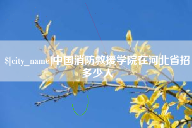 德州中国消防救援学院在河北省招多少人
