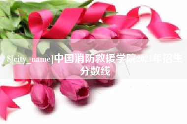 德州中国消防救援学院2021年招生分数线
