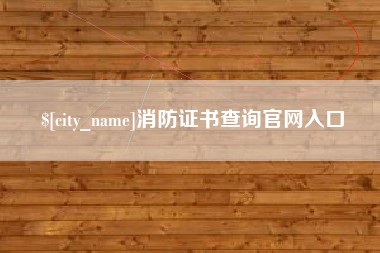 德州消防证书查询官网入口