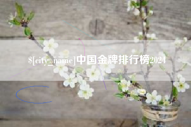 德州中国金牌排行榜2024